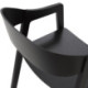 SILLA 59x47x77 MADERA NEGRO