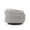 SILLON 120x103x75 TELA GRIS/METAL NEGRO MATE