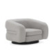 SILLON 120x103x75 TELA GRIS/METAL NEGRO MATE
