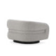 SILLON 120x103x75 TELA GRIS/METAL NEGRO MATE