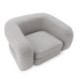 SILLON 120x103x75 TELA GRIS/METAL NEGRO MATE