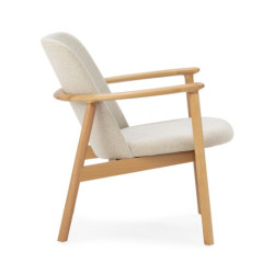 SILLON 56,5x54x79 MADERA NATURAL/TELA GRIS