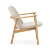 SILLON 56,5x54x79 MADERA NATURAL/TELA GRIS