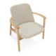 SILLON 56,5x54x79 MADERA NATURAL/TELA GRIS
