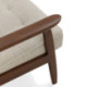 SILLON 57,5x58,8x81,8 MADERA NOGAL/TELA BEIGE SAN REMO