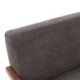 SILLON 85x71,5x75 MADERA NOGAL/METAL NEGRO/TELA GRIS OSCURO