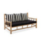 SOFA 160x80x85 MADERA NATURAL CON COJIN
