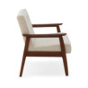 SOFA 64,3x58,8x81,7 MADERA NOGAL/TELA BEIGE SAN REMO