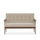 SOFA 64,3x58,8x81,7 MADERA NOGAL/TELA BEIGE SAN REMO