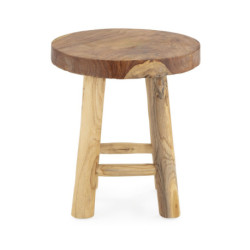 TABURETE 40x40x45 MADERA DE TECA NATURAL