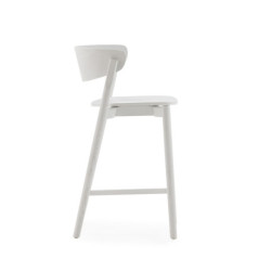 TABURETE ALTO 47,5x52,5x90 MADERA FRESNO BLANCO MATE