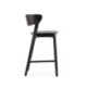 TABURETE ALTO 47,5x52,5x90 MADERA FRESNO NEGRO MATE