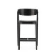 TABURETE ALTO 47,5x52,5x90 MADERA FRESNO NEGRO MATE