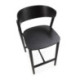 TABURETE ALTO 47,5x52,5x90 MADERA FRESNO NEGRO MATE