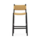 TABURETE ALTO 47,5x52,5x90 MADERA NEGRO/CUERDA NATURAL