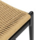 TABURETE ALTO 47,5x52,5x90 MADERA NEGRO/CUERDA NATURAL