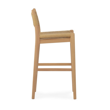 TABURETE ALTO 47,5x52,5x90 MADERA/CUERDA NATURAL
