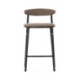 TABURETE ALTO 47x44x94 METAL NEGRO/TELA SAN REMO 903 GRIS