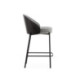 TABURETE ALTO xx METAL/MADERA NEGRO/TELA GRIS