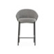 TABURETE ALTO xx METAL/MADERA NEGRO/TELA GRIS