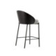TABURETE ALTO xx METAL/MADERA NEGRO/TELA GRIS