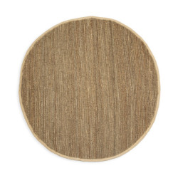 ALFOMBRA 250x250 YUTE/ALGODON NATURAL