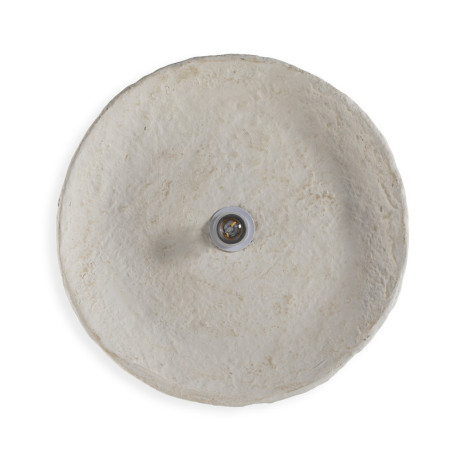 APLIQUE 45x17x45 PAPEL MACHE BEIGE ENVEJECIDO