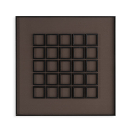 CUADRO 100x4x100 MADERA NEGRO