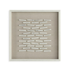 CUADRO 60x4x60 MADERA BLANCO