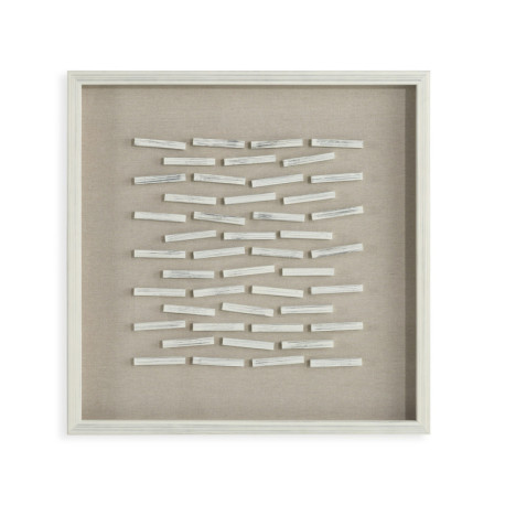 CUADRO 60x4x60 MADERA BLANCO