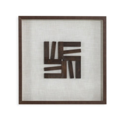 CUADRO 60x4x60 MADERA MARRON