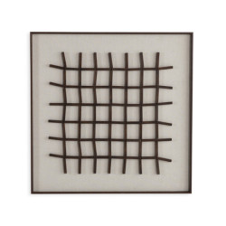 CUADRO 80x4x80 MADERA MARRON