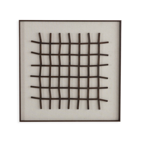 CUADRO 80x4x80 MADERA MARRON