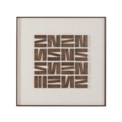 CUADRO 90x4x90 MADERA NATURAL