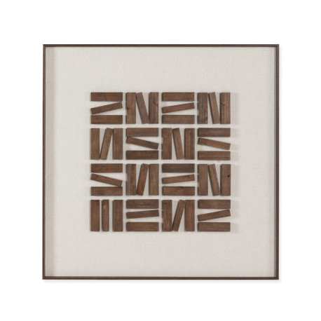 CUADRO 90x4x90 MADERA NATURAL