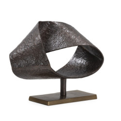 FIGURA 45x22x33 METAL BRONCE/LATON ANTIGUO