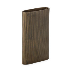 JARRON 27x7x43 METAL LATON ANTIGUO