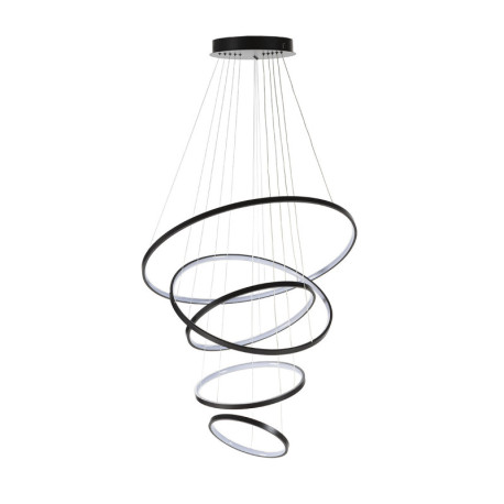 LAMPARA DE TECHO 80x80x150 METAL NEGRO MATE