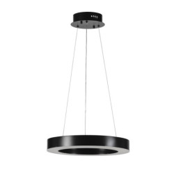 LAMPARA DE TECHO 40x40x150 ACERO INOX. NEGRO/ACRILICO