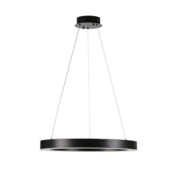 LAMPARA DE TECHO 60x60x150 ACERO INOX NEGRO/ACRILICO