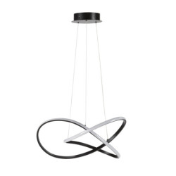 LAMPARA DE TECHO 60x60x25 METAL NEGRO MATE