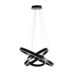 LAMPARA DE TECHO 80x80 METAL NEGRO MATE