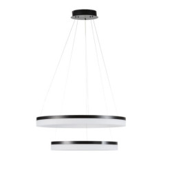 LAMPARA DE TECHO 80x80x120 METAL NEGRO MATE