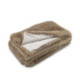 MANTA 140X190 TELA PELO BEIG con forro