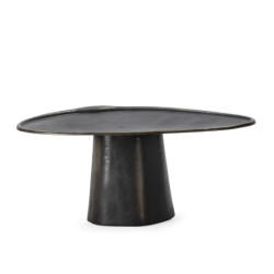 MESA DE CENTRO 104x68x45 METAL LATON NEGRO
