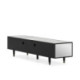 MUEBLE TV 180x45x45 MADERA/METAL NEGRO/ESPEJO
