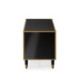 MUEBLE TV 180x45x55 MADERA/METAL DORADO/ESPEJO NEGRO