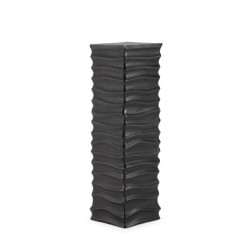 PLINTO 27x27x95 METAL LATON ENEGRECIDO