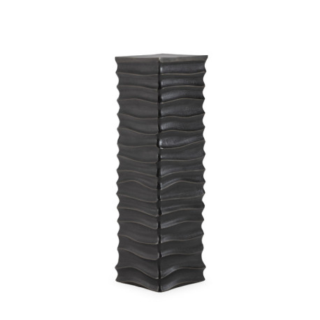 PLINTO 27x27x95 METAL LATON ENEGRECIDO