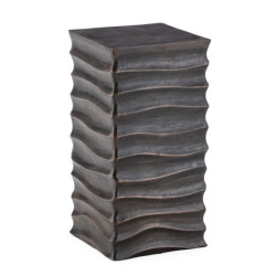 PLINTO 30,5x30,5x60,5 METAL BRONCE CON CUPULA